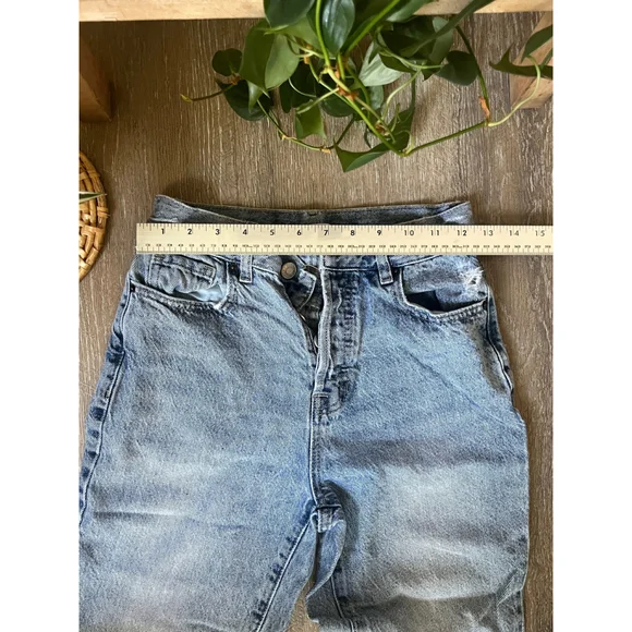 Women's PacSun Blue Straight Leg Jeans Size 26 - Picture 4 of 6